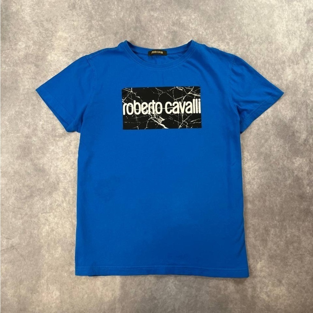 ROBERTO CAVALLI LOGO T SHIRT Women’s XL Size